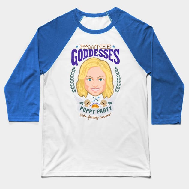 Pawnee Goddesses Baseball T-Shirt by sketchboy01